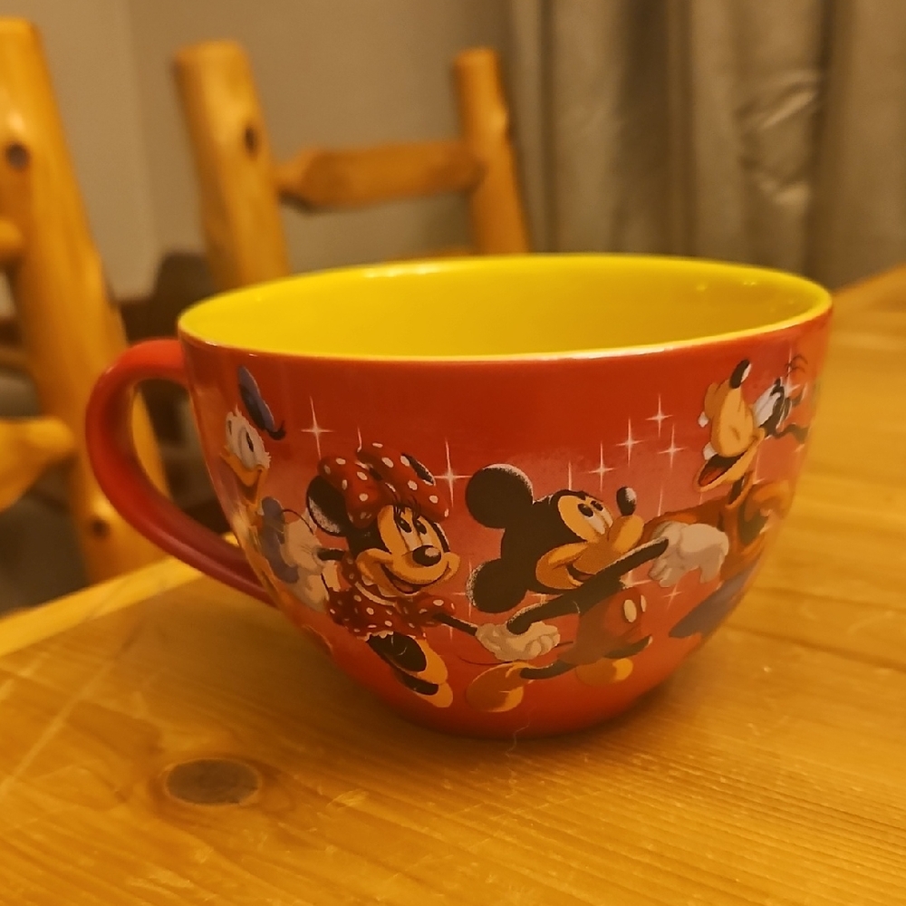 Disney Red Mug with Yellow Interior